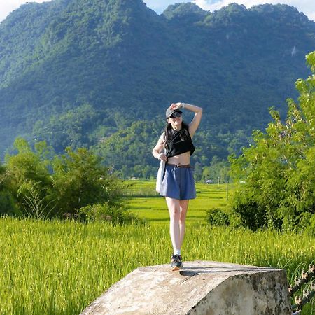 Puluong Bamboo Villa Huong Ba Thuoc Exterior foto