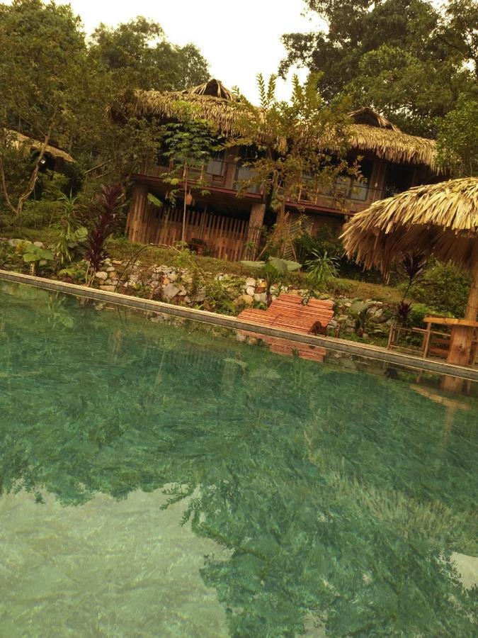 Puluong Bamboo Villa Huong Ba Thuoc Exterior foto